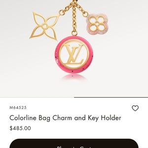 Louis vuitton bag charm and key holder